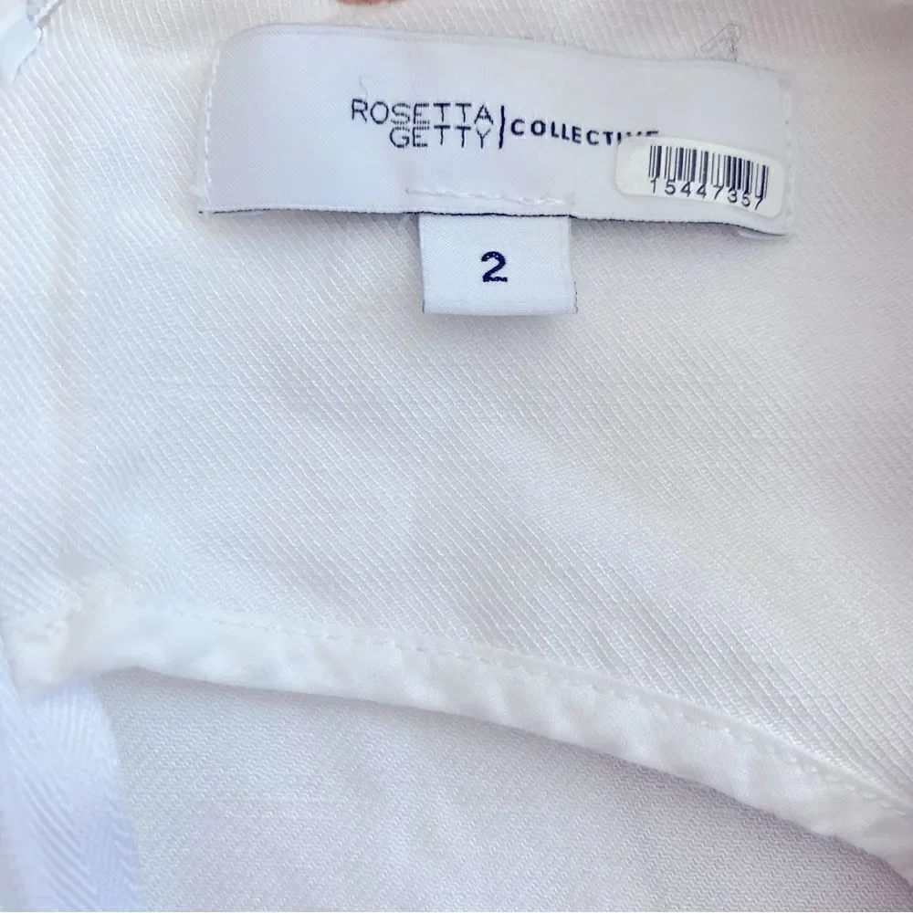 Rosetta Getty Collective White Apron Jumpsuit Size 2